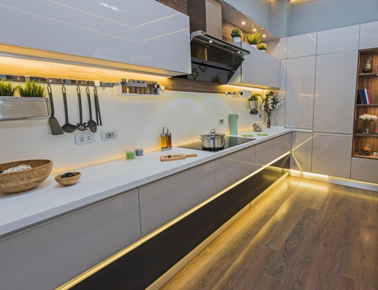 Kitchen countertop lighting design