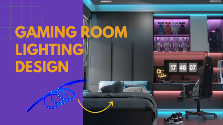 LEDIA lighitng gaming room lighting design project and the strip lights adopted.
