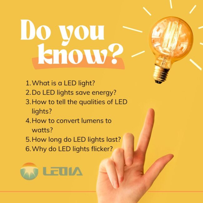 Commonly asked questions about LED light